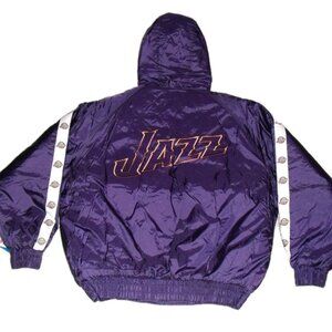 Utah Jazz Vintage 90s Mens Fans Gear Jacket Coat sz. XL Puffer Style New Tags